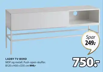 JYSK Ladby tv-bord tilbud