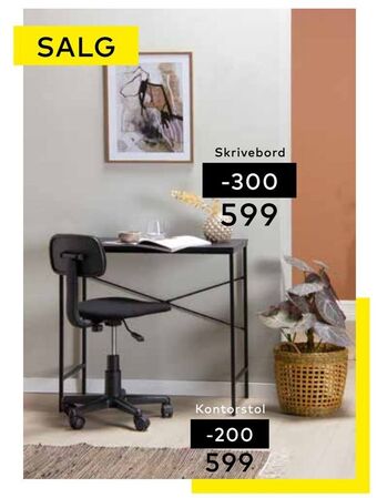 Skeidar Dennis skrivebord tilbud