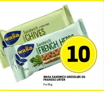 Bunnpris Wasa sandwich tilbud