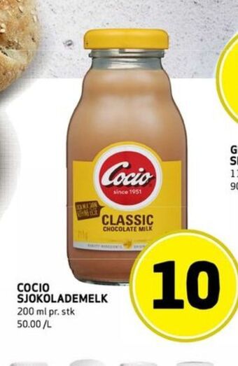 Bunnpris Cocio sjokolademelk tilbud