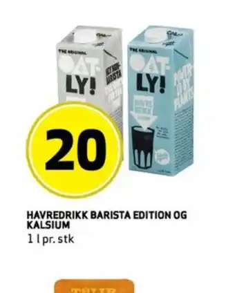 Bunnpris Oatly havredrikk tilbud
