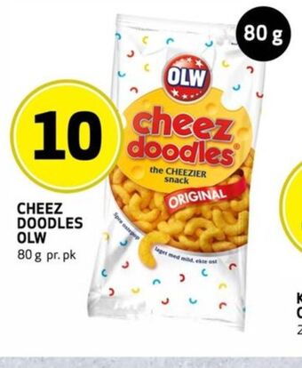 Bunnpris Olw cheez doodles tilbud