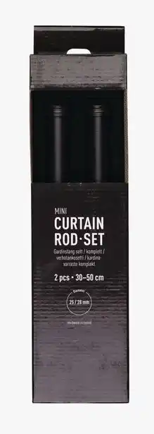 Kid Interiør Gardinstang 2pk mørk brun tilbud