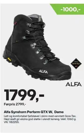 XXL Sport Alfa synshorn perform gtx w, dame tilbud