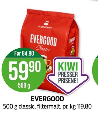 Kiwi Evergood tilbud