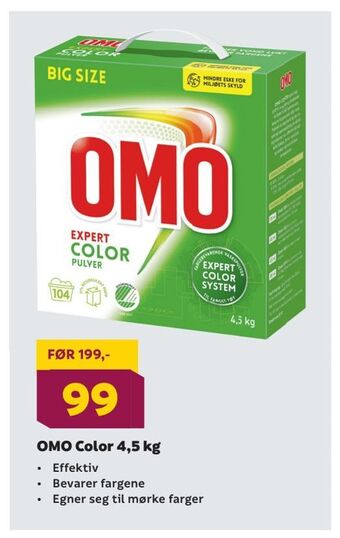 Megaflis Omo color 4,5 kg tilbud