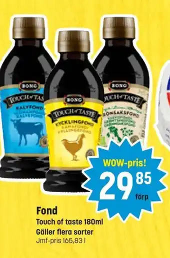 Eurocash Fond Touch of Taste 180 Ml tilbud