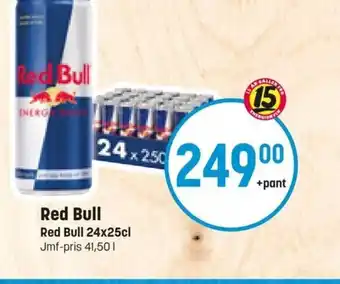 Eurocash Red Bull 24x25 cl tilbud