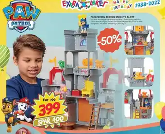 Extra Leker Paw patrol rescue knights slott tilbud
