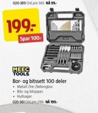 Jula Bor-Og Bitssett 100 Deler tilbud