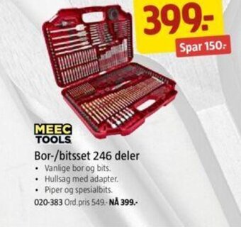 Jula Bor-/Bitssett 246 deler tilbud