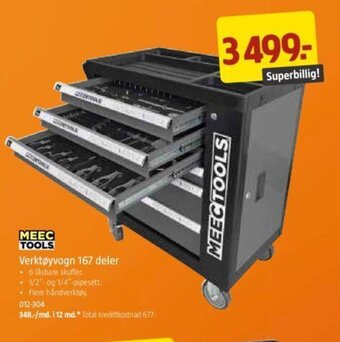Jula Verktøyvogn 167 Deler tilbud