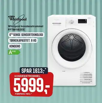 Skousen Whirlpool kondenstrommel fftm1182ee tilbud