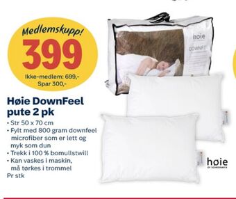 Coop Extra Høie hodepute tilbud