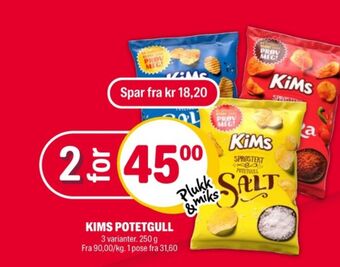 Coop Extra Kims chips tilbud
