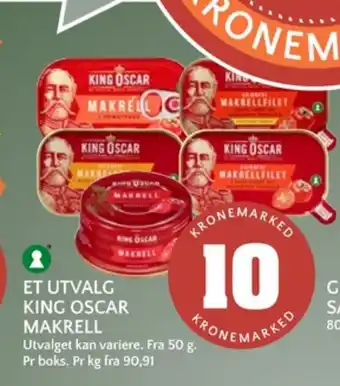 Coop Mega King oscar makrell tilbud