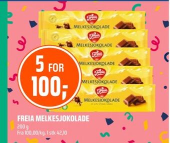 Coop Obs Melkesjokolade sjokoladeplate tilbud