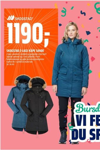 Coop Obs Skogstad jakke tilbud