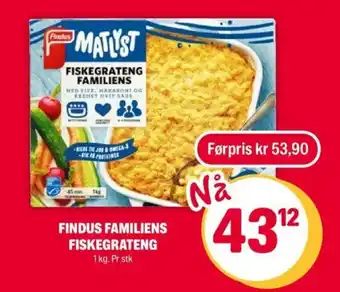 Coop Extra Findus Familiens Fiskegrateng tilbud