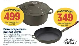 Coop Extra Brimi støpejerns- panne / -gryte tilbud