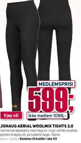 Sport 1 Johaug Aerial Woolmix Tights 2.0 tilbud