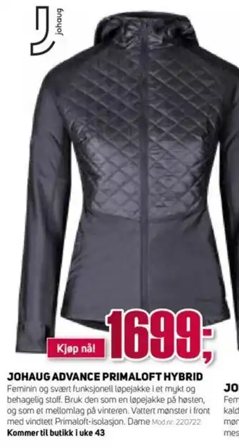 Sport 1 Johaug Advance Primaloft Hybrid tilbud