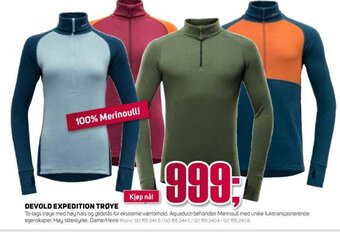 Sport 1 Devold Expedition Trøye tilbud