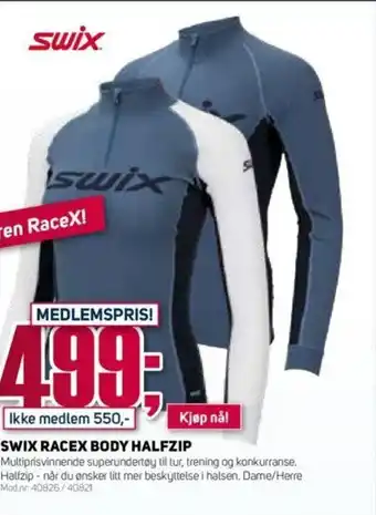 Sport 1 Swix Racex Body Halfzip tilbud