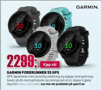 Sport 1 Garmin Forerunner 55 Gps tilbud