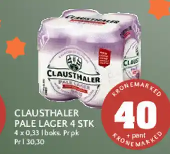 Coop Mega Clausthaler Pale Lager 4 stk tilbud