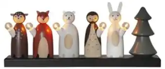 Clas Ohlson Adventsstake forest friends, star trading tilbud