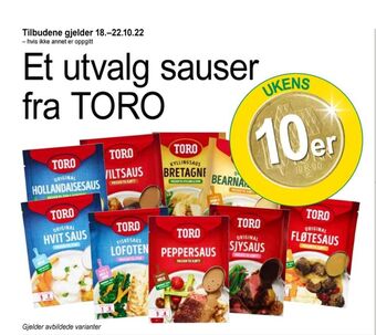 Joker Toro saus tilbud