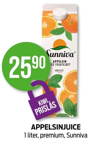 Kiwi Sunniva juice tilbud