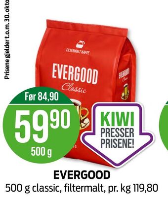 Kiwi Evergood tilbud