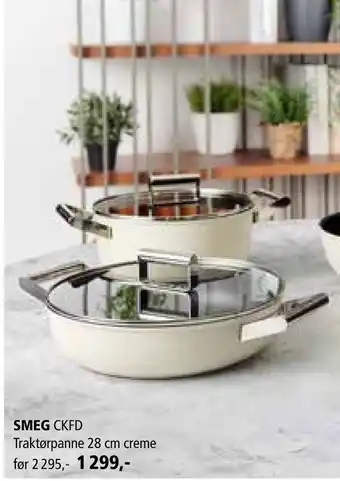 Kitch'n Smeg ckfd traktørpanne 28 cm tilbud