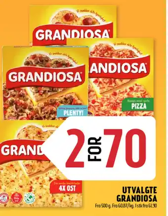 Coop Prix Utvalgte Grandiosa tilbud