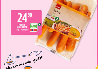 Coop Prix Norske Gulrøtter tilbud