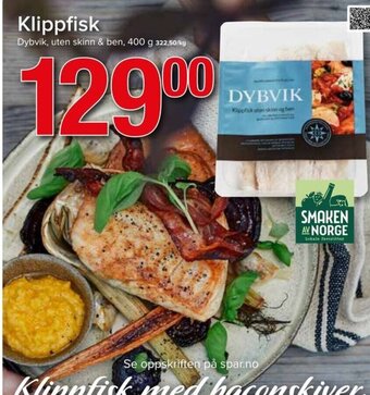 Spar Klippfisk tilbud