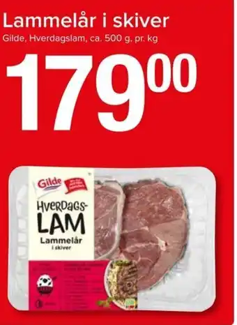 Spar Lammelår i Skiver tilbud