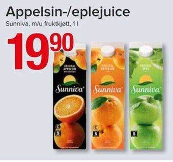 Spar Appelsin-/Eplejuice tilbud