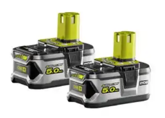 Plantasjen 2 x 18v batteri 5,0ah one+ ryobi tilbud