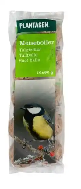 Plantasjen Fuglemat meiseboller 10-pack tilbud