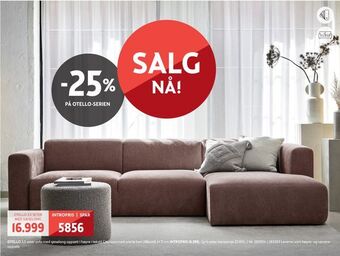 Bohus Otello 3,5 seter sofa tilbud