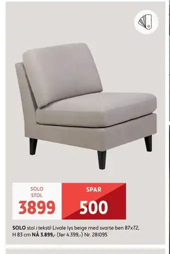 Bohus Solo stol tilbud