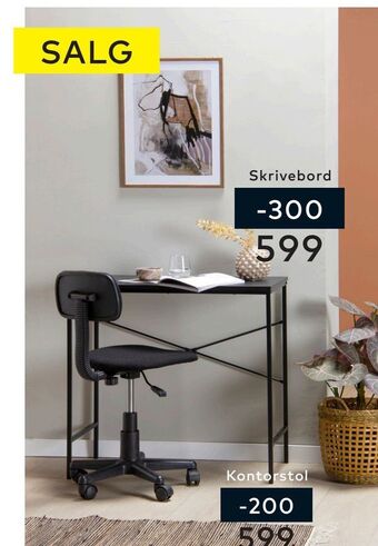 Skeidar Dennis skrivebord tilbud