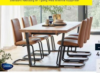 Skeidar Stressless® chilli lav spisestol tilbud