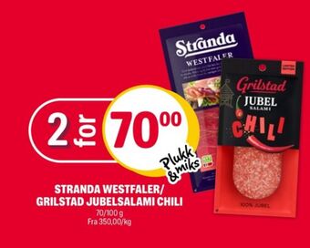 Coop Extra Stranda pålegg tilbud