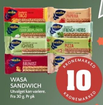 Coop Mega Wasa sandwich tilbud