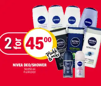 Coop Extra Nivea Deo/ Shower tilbud