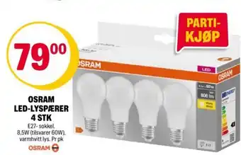 Coop Extra Osram LED-Lyspærer 4 STK tilbud